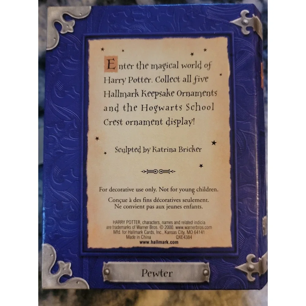Hallmark 2001 Harry Potter Dumbledore Ornament w/ Box‎ Keepsake
